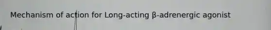 Mechanism of action for Long-acting β-adrenergic agonist