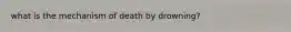 what is the mechanism of death by drowning?