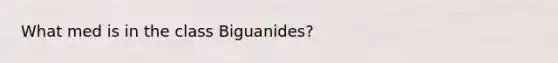 What med is in the class Biguanides?