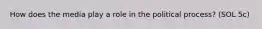 How does the media play a role in the political process? (SOL 5c)