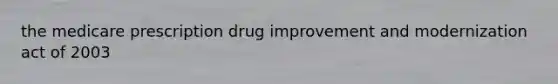 the medicare prescription drug improvement and modernization act of 2003