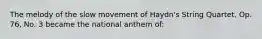 The melody of the slow movement of Haydn's String Quartet, Op. 76, No. 3 became the national anthem of: