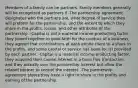 Members of a family can be partners. Family members generally will be recognized as partners if -The partnership agreement designates who the partners are, what degree of service they will preform for the partnership, and the extent to which they share in the profits, losses, and other attributes of the partnership. -Capital is not a material income-producting factor, they joined together in good faith for the conduct of a business, they agreed that contributions of each entitle them to a share in the profits, and some capital or service has been (or is) provided by each partner. -Capital is a material income-producting factor, they acquired their capital interest in a bona fide transaction, and they actually own the partnership interest but allow the related partner to control the interest. -The partnership agreement states they have a right to share in the profits and earning of the partnership.