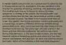 A mental health care provider on a consult team is asked to see a 32-year-old woman for depression. She was admitted to the hospital for a workup of nausea, vomiting, and abdominal pain. The medical team has so far found no reason for these symptoms. In talking to the patient, the mental health care provider learns that she has had many medical problems and, over the past 10 years, has been in the hospital more than 10 times. She reports having had excessive menstrual bleeding and a miscarriage, as well as difficulty becoming aroused during sexual intercourse. She cannot tolerate high-fiber foods and has heartburn and bloating. Two years ago, she had a lump in her throat and had difficulty swallowing, but nothing was found during that admission. In the past couple of years, she has had frequent migraine headaches and blurred vision and has seen several neurologists. She also hurt her back and now has chronic back pain. Which of the following is the most likely diagnosis?