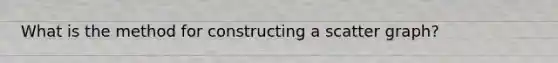 What is the method for constructing a scatter graph?