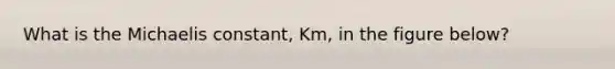 What is the Michaelis constant, Km, in the figure below?