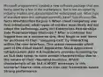 Microsoft programmers created a new software package that was being used by a few in the marketplace, but is not accepted by industry leaders and standardized for widespread use. What type of standard does this software currently have? Specification De facto Identification De jure 6 When cloud computing was first introduced, what types of entities most likely did not adopt the technology early on? Enterprises Partnerships Sole Proprietorships Start-ups 7 After a customer has logged into an e-commerce site, they begin to add items for purchase to their "shopping cart" by interacting within the user interface. This action represents which part of the Cloud Stack? Application Stack Application Infrastructure User 9 A healthcare provider is looking for an SLA that needs to have certain characteristics due to the nature of their regulated business. Which characteristic of an SLA is MOST necessary in this scenario? Source code access Low cost Transaction based Strong performance