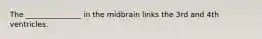 The _______________ in the midbrain links the 3rd and 4th ventricles.