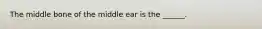 The middle bone of the middle ear is the ______.