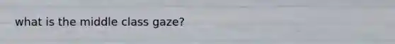 what is the middle class gaze?