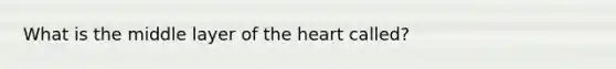 What is the middle layer of the heart called?