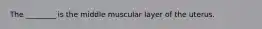 The ________ is the middle muscular layer of the uterus.