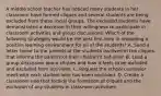 A middle school teacher has noticed many students in her classroom have formed cliques and several students are being excluded from these social groups. The excluded students have demonstrated a decrease in their willingness to participate in classroom activities and group discussions. Which of the following strategies would be the best first step in rebuilding a positive learning environment for all of the students? A. Send a letter home to the parents of the students involved in the cliques that informs the parents of their children's behavior. B. Lead a group discussion about cliques and how it feels to be included and excluded from activities. C. Request the school counselor meet with each student who has been excluded. D. Create a classroom rule that forbids the formation of cliques and the exclusion of any students in classroom activities.