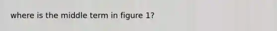 where is the middle term in figure 1?