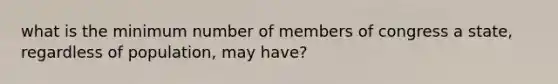 what is the minimum number of members of congress a state, regardless of population, may have?