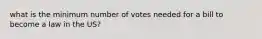 what is the minimum number of votes needed for a bill to become a law in the US?