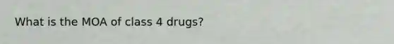 What is the MOA of class 4 drugs?