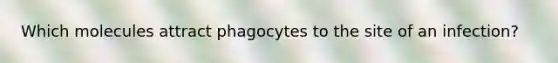 Which molecules attract phagocytes to the site of an infection?