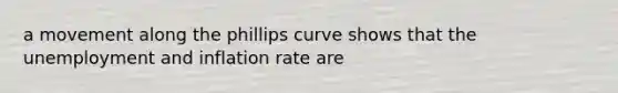 a movement along the phillips curve shows that the unemployment and inflation rate are