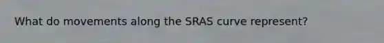 What do movements along the SRAS curve represent?