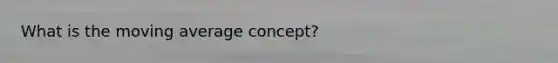 What is the moving average concept?