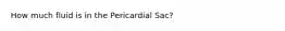 How much fluid is in the Pericardial Sac?