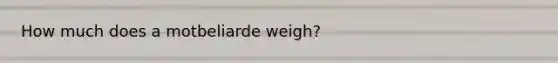 How much does a motbeliarde weigh?