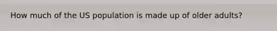 How much of the US population is made up of older adults?