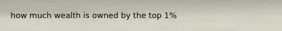 how much wealth is owned by the top 1%