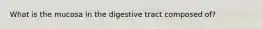 What is the mucosa in the digestive tract composed of?