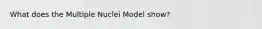 What does the Multiple Nuclei Model show?