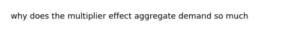 why does the multiplier effect aggregate demand so much