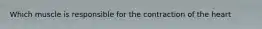 Which muscle is responsible for the contraction of the heart
