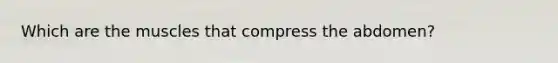 Which are the muscles that compress the abdomen?