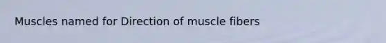 Muscles named for Direction of muscle fibers