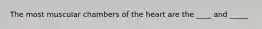 The most muscular chambers of the heart are the ____ and _____