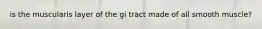 is the muscularis layer of the gi tract made of all smooth muscle?