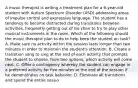 A music therapist is writing a treatment plan for a 6-year-old student with Autism Spectrum Disorder (ASD) addressing areas of impulse control and expressive language. The student has a tendency to become distracted during transitions between activities, frequently getting out of his chair to try to play other musical instruments in the room. Which of the following should the music therapist plan to do to help keep the student on task? A. Make sure no activity within the session lasts longer than two minutes in order to maintain the student's attention. B. Create a transition song to sing at the end of each activity that prompts the student to choose, from two options, which activity will come next. C. Offer a contingency whereby the student can engage in a preferred activity for five minutes at the end of the session if he demonstrates on task behavior. D. Eliminate all transitions and spend the entire sessio