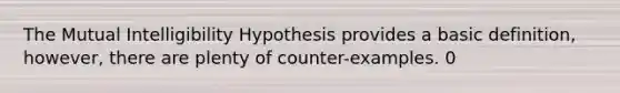 The Mutual Intelligibility Hypothesis provides a basic definition, however, there are plenty of counter-examples. 0