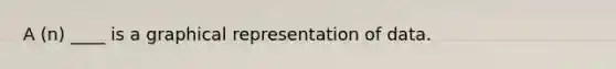 A (n) ____ is a graphical representation of data.