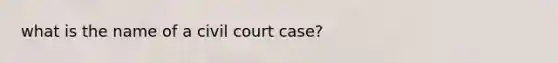 what is the name of a civil court case?