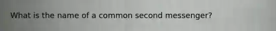 What is the name of a common second messenger?