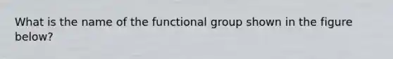 What is the name of the functional group shown in the figure below?