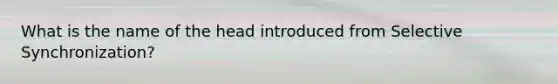 What is the name of the head introduced from Selective Synchronization?