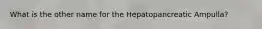 What is the other name for the Hepatopancreatic Ampulla?