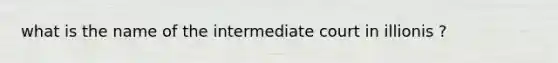 what is the name of the intermediate court in illionis ?