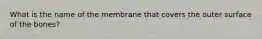 What is the name of the membrane that covers the outer surface of the bones?