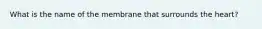 What is the name of the membrane that surrounds the heart?