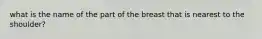 what is the name of the part of the breast that is nearest to the shoulder?