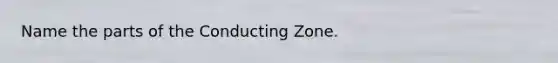 Name the parts of the Conducting Zone.